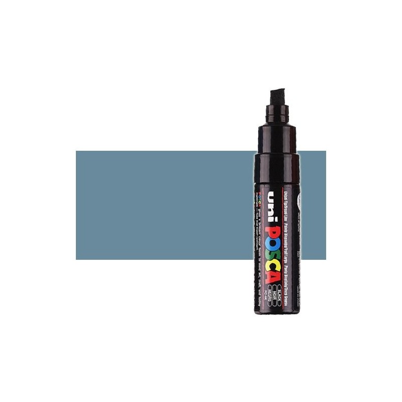 Material Bellas Artes - Pintura - Rotulador Posca Gris pizarra (1510) PC8K, punta biselada (8 mm.) | totenart.com