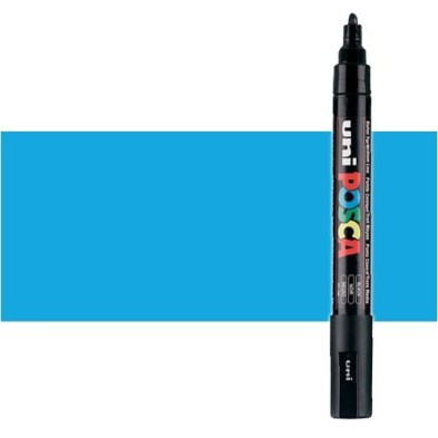 Material Bellas Artes - Pintura - Rotulador Posca Azul claro (320) PC5M, punta redonda (1.8-2.5 mm.) | totenart.com