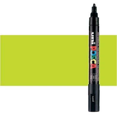 Material Bellas Artes - Pintura - Rotulador Posca Verde manzana (510) PC5M, punta redonda (1.8-2.5 mm.) | totenart.com