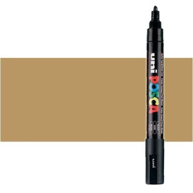 Material Bellas Artes - Pintura - Rotulador Posca Bronce (1600) PC5M, punta redonda (1.8-2.5 mm.) | totenart.com