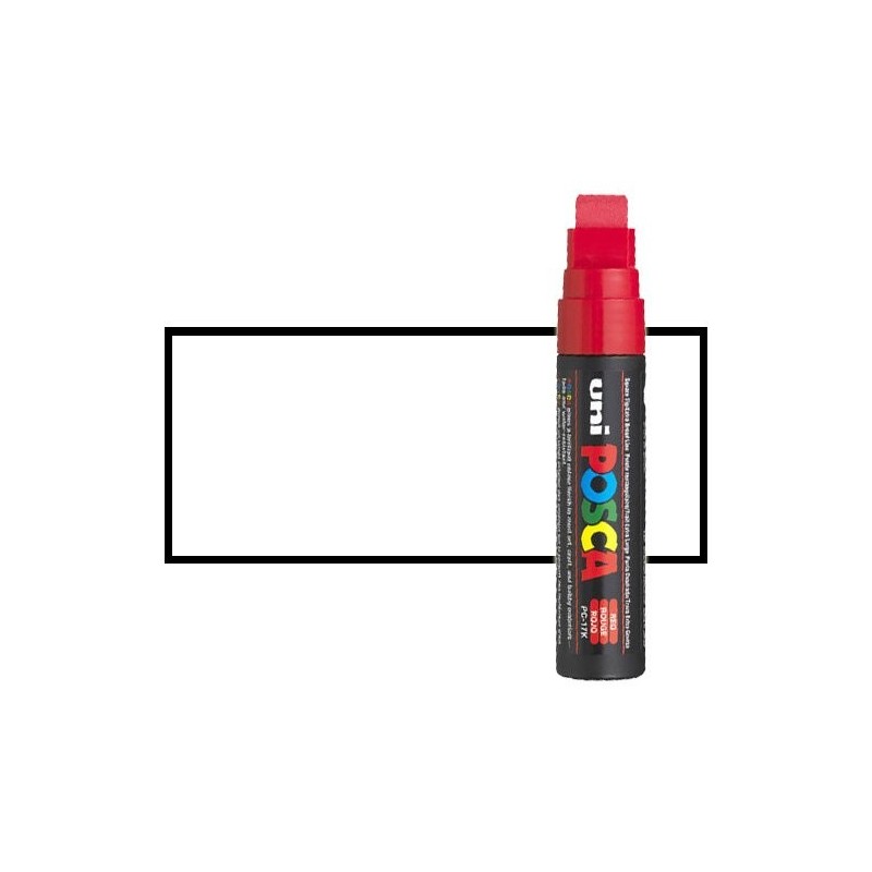Material Bellas Artes - Pintura - Rotulador Posca Blanco (1400) PC17K, punta biselada (15 mm.) | totenart.com