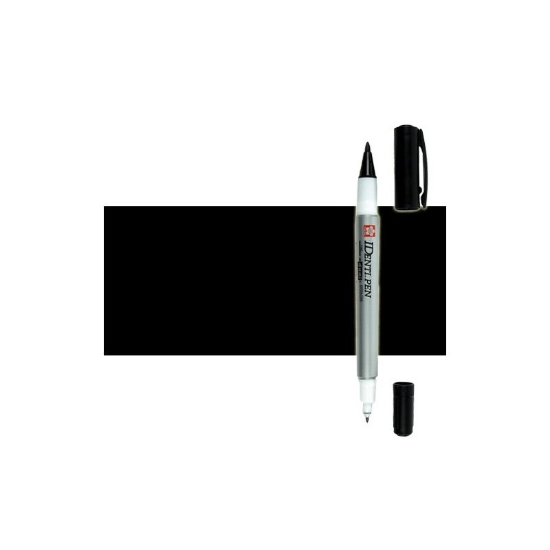 Material Bellas Artes - Pintura - Rotulador IDenti pen Sakura Negro 2 puntas  | totenart.com