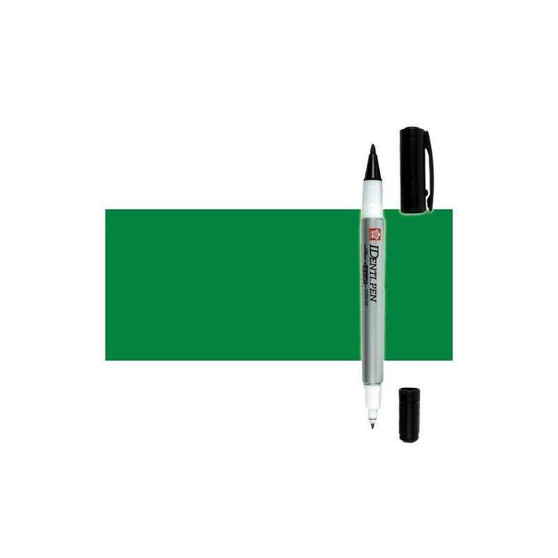 Material Bellas Artes - Pintura - Rotulador IDenti pen Sakura Verde 2 puntas | totenart.com