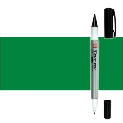 Material Bellas Artes - Pintura - Rotulador IDenti pen Sakura Verde 2 puntas | totenart.com