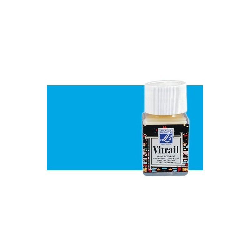 \nMaterial Bellas Artes - Pintura - Pintura Cristal Azul Vitrail Lefranc, 50 ml.-025 | totenart.com