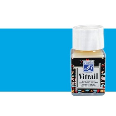 \nMaterial Bellas Artes - Pintura - Pintura Cristal Azul Vitrail Lefranc, 50 ml.-025 | totenart.com