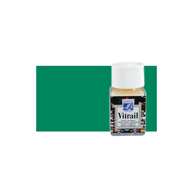 \nMaterial Bellas Artes - Pintura - Pintura Cristal Verde Intenso Vitrail Lefranc, 50 ml.-534 | totenart.com