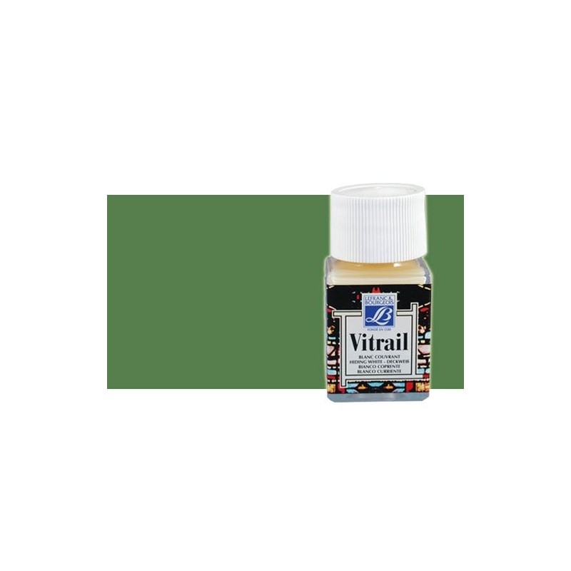 \nMaterial Bellas Artes - Pintura - Pintura Cristal Verde Oliva Vitrail Lefranc, 50 ml.-541 | totenart.com