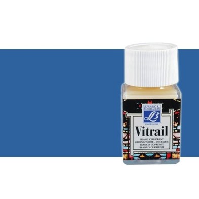 \nMaterial Bellas Artes - Pintura - Pintura Cristal Azul intenso Vitrail Lefranc, 50 ml.-087 | totenart.com