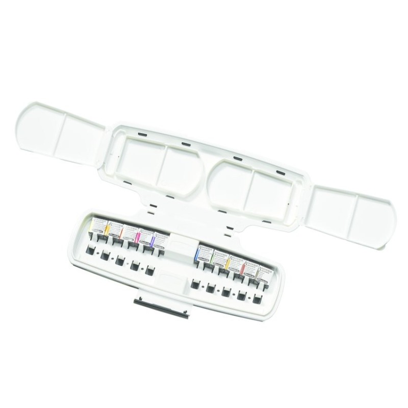 Material Bellas Artes - Pintura - Caja con 10 acuarelas Schmincke Akademie 1/2 godets | totenart.com