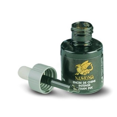 Tienda online Manualidades - Tinta China Negra Lefranc, frasco 30 ml.