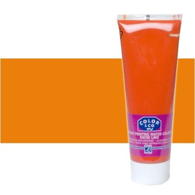 Material Bellas Artes - Linograbado - Tinta Linograbado Naranja, Tubo 250 ml. | totenart.com