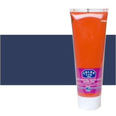 Material Bellas Artes - Linograbado - Tinta Linograbado Azul Noche, Tubo 250 ml. | totenart.com