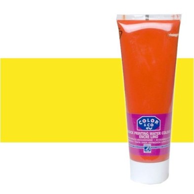 Material Bellas Artes - Linograbado - Tinta Linograbado Amarillo Limon, Tubo 250 ml. | totenart.com