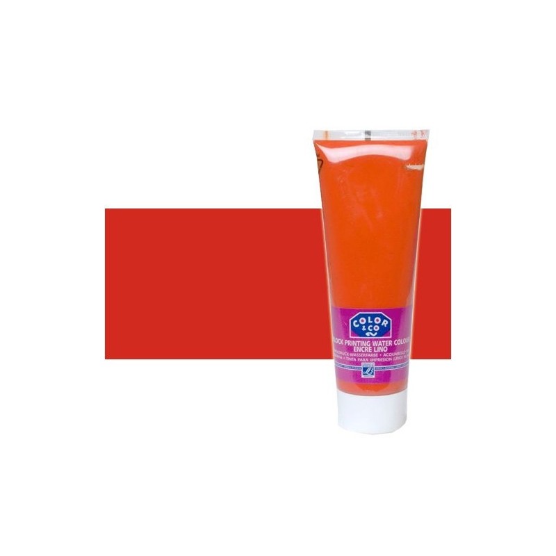Material Bellas Artes - Linograbado - Tinta Linograbado Rojo Primario, Tubo 250 ml. | totenart.com