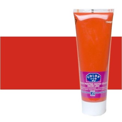 Material Bellas Artes - Linograbado - Tinta Linograbado Rojo Primario, Tubo 250 ml. | totenart.com