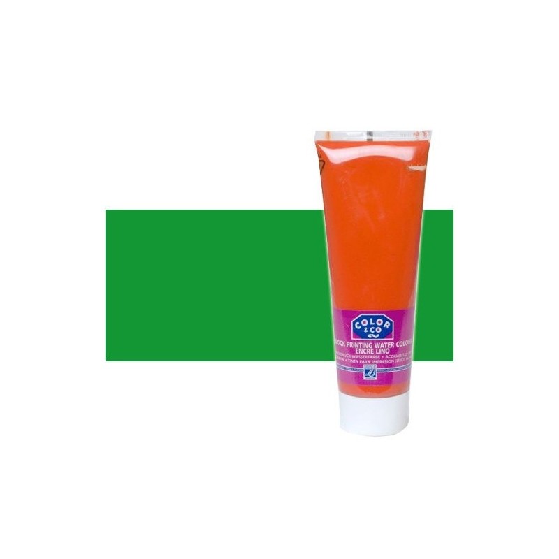 Material Bellas Artes - Linograbado - Tinta Linograbado Verde Brillante, Tubo 250 ml. | totenart.com