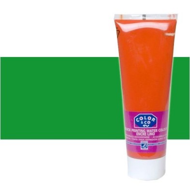 Material Bellas Artes - Linograbado - Tinta Linograbado Verde Brillante, Tubo 250 ml. | totenart.com