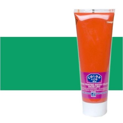 Material Bellas Artes - Linograbado - Tinta Linograbado Verde Esmeralda, Tubo 250 ml. | totenart.com