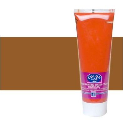 Material Bellas Artes - Linograbado - Tinta Linograbado Tierra de Sombra Tostada, Tubo 250 ml. | totenart.com