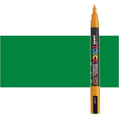 Material Bellas Artes - Pintura - Rotulador Posca Verde (500) PC3M, punta redonda (0.9-1.3 mm.) | totenart.com