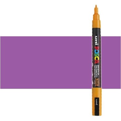 Material Bellas Artes - Pintura - Rotulador Posca Violeta (800) PC3M, punta redonda (0.9-1.3 mm.) | totenart.com