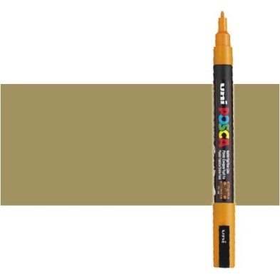 Material Bellas Artes - Pintura - Rotulador Posca Oro (1300) PC3M, punta redonda (0.9-1.3 mm.) | totenart.com