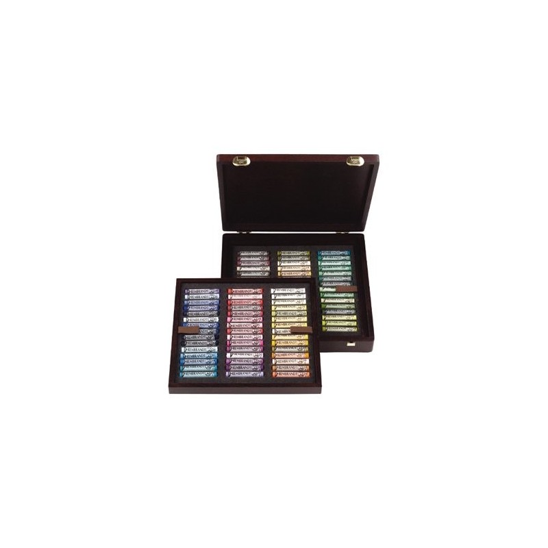 Material Bellas Artes – pintura-y-dibujo - Caja madera pastel Rembrandt Professional 90 uds. Paisaje | totenart.com