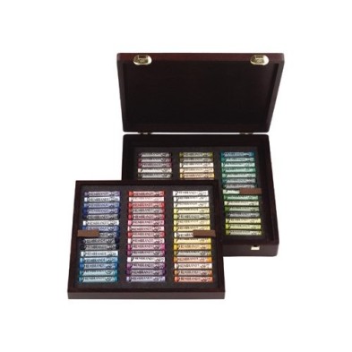 Material Bellas Artes – pintura-y-dibujo - Caja madera pastel Rembrandt Professional 90 uds. Paisaje | totenart.com