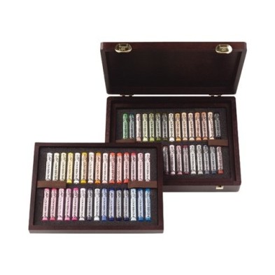 Material Bellas Artes – pintura-y-dibujo - Caja madera pastel Rembrandt Luxe 60 uds. Retrato | totenart.com