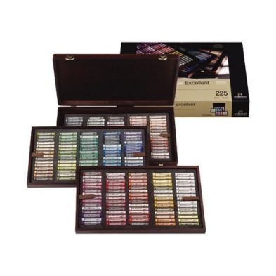 Material Bellas Artes – pintura-y-dibujo - Caja madera pastel Rembrandt Excellent 225 uds. | totenart.com