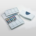 Material Bellas Artes - Pintura - Caja con 24 acuarelas Cotman 1/2 godet y pincel Winsor & Newton | totenart.com