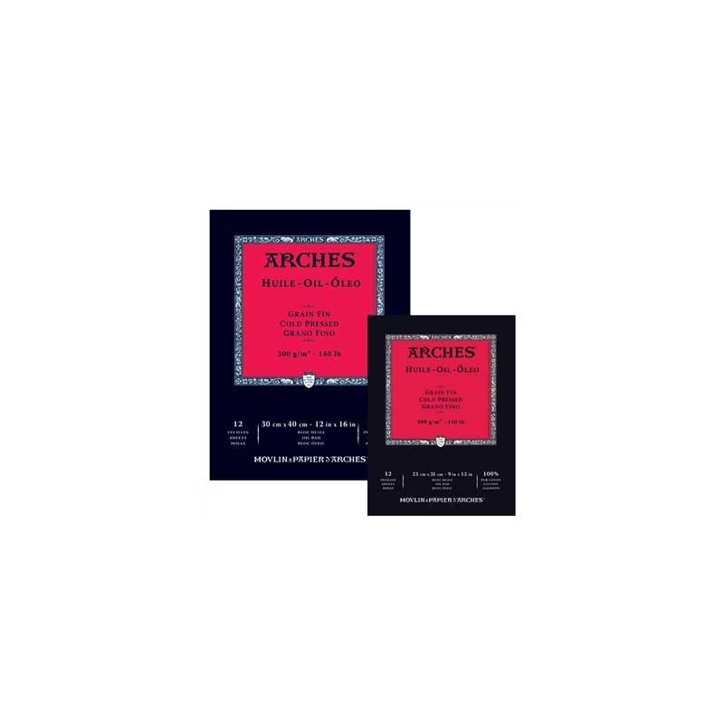 Material Bellas Artes-Pintura-Block Oleo Arches 300 gr, 31x41 cm, G. Fino, block