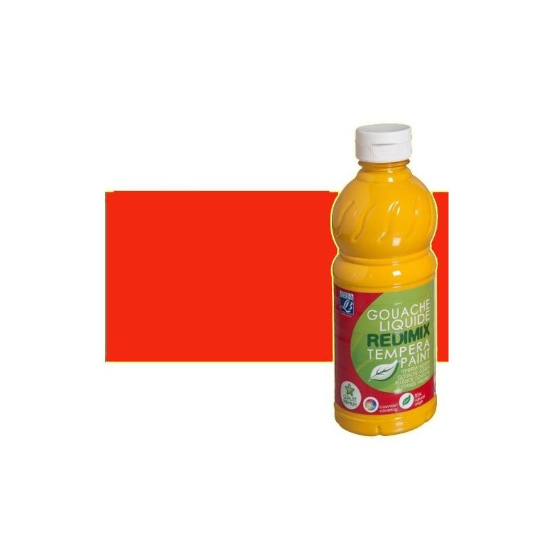 Material Bellas Artes - Pintura - Gouache liquido Bermellon, Lefranc, 1000 ml. | totenart.com