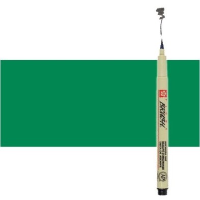 \nMaterial Bellas Artes - Pintura - Rotulador Verde Pigma Brush Sakura | totenart.com