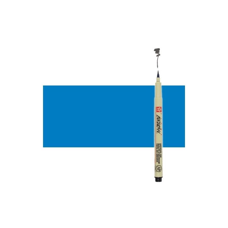 \nMaterial Bellas Artes - Pintura - Rotulador Azul Pigma Brush Sakura | totenart.com