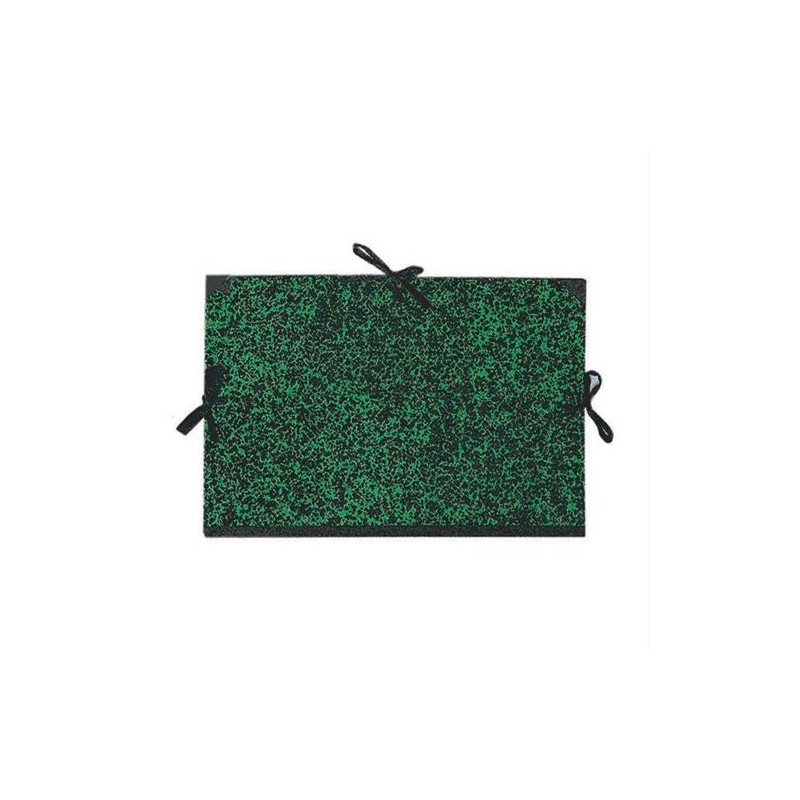 Material Bellas Artes - papel - Carpeta dibujo 61x80 cm., Verde con cintas | totenart.com