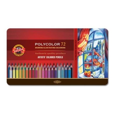 Material Bellas Artes – pintura-y-dibujo - Estuche de 72 lápices de color Polycolor Koh-i-Noor | totenart.com