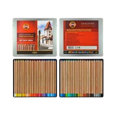 Material Bellas Artes – pintura-y-dibujo - Estuche de Lápices Pastel Giocconda, Koh-i-Noor (48 colores) | totenart.com