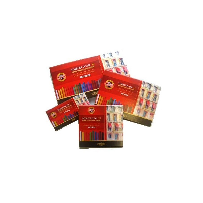 Material Bellas Artes – pintura-y-dibujo - Estuche de Barras de Pastel Toison d\'Or, Koh-i-Noor (48 colores) | totenart.com