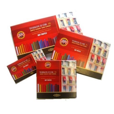 Material Bellas Artes – pintura-y-dibujo - Estuche de Barras de Pastel Toison d\'Or, Koh-i-Noor (48 colores) | totenart.com