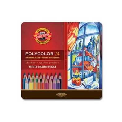 Material Bellas Artes – pintura-y-dibujo - Estuche de 24 lápices de color Polycolor Koh-i-Noor | totenart.com