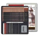 Material Bellas Artes – pintura-y-dibujo - Estuche de dibujo Giocconda Koh-i-Noor (24 piezas) | totenart.com