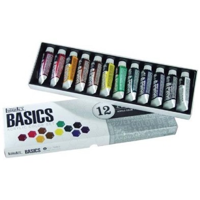 Material Bellas Artes - Pintura - Estuche con 12 colores acrílicos Liquitex Basics (22 ml) | totenart.com