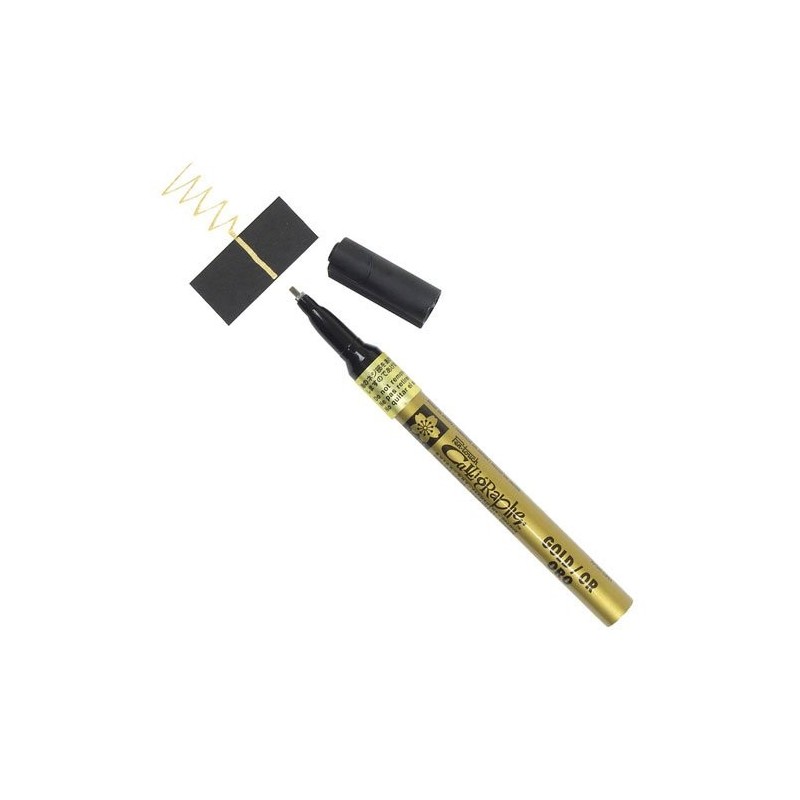 Material Bellas Artes - Pintura - Rotulador Oro Pen-touch Calligrapher fino 1.8 mm. Sakura | totenart.com
