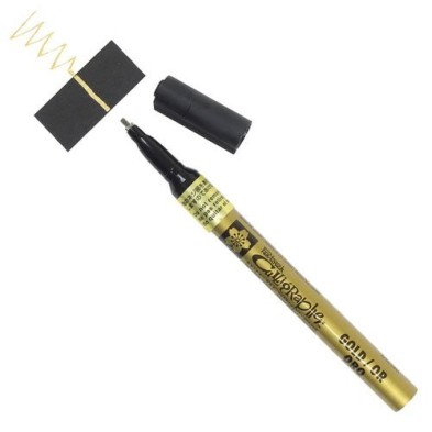 Material Bellas Artes - Pintura - Rotulador Oro Pen-touch Calligrapher fino 1.8 mm. Sakura | totenart.com
