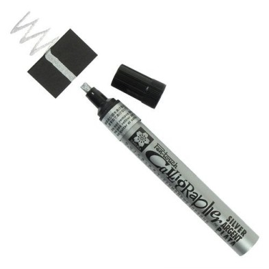 \nMaterial Bellas Artes - Pintura - Rotulador Plata Pen-touch Calligrapher medio 5.0 mm. Sakura | totenart.com