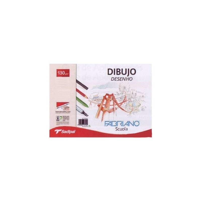 Material Bellas Artes – pintura-y-dibujo - Fabriano dibujo, (minipack) 29.7x42, 130 gr, pack 10 h (A3) | totenart.com