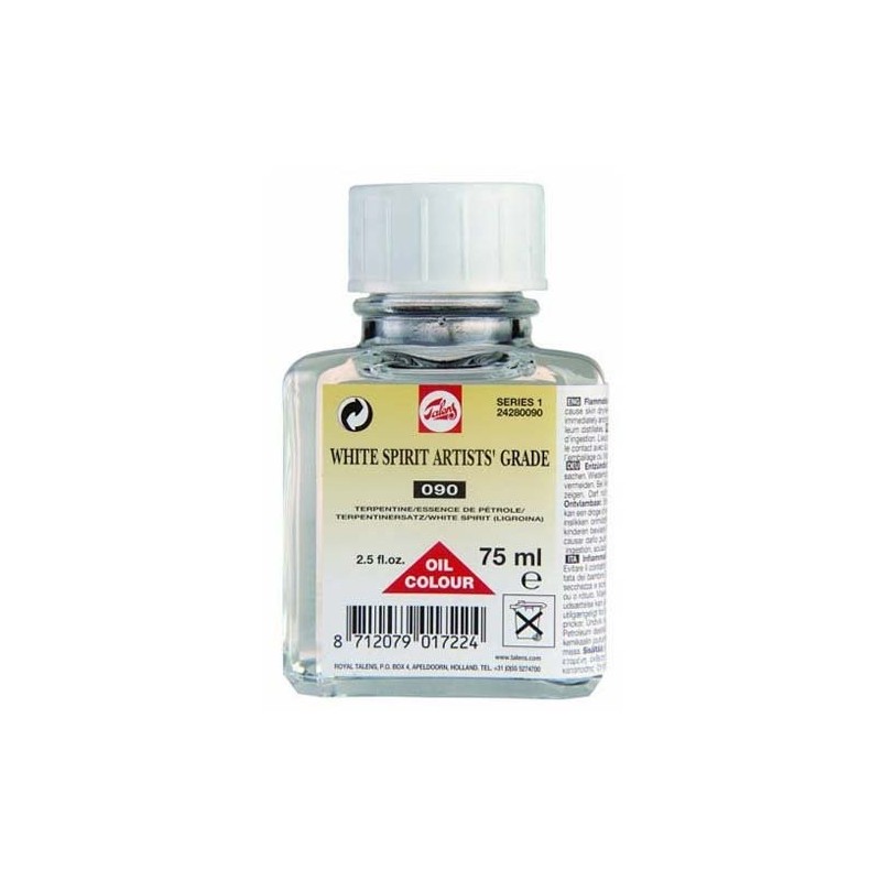 Material Bellas Artes –pintura- White Spirit Talens, 75ml. | totenart.com