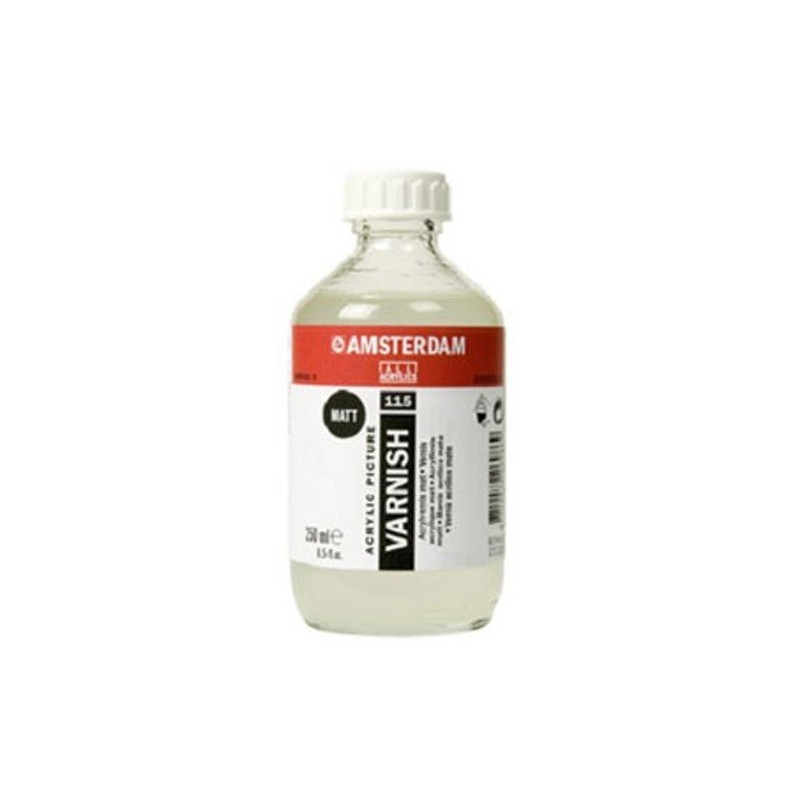 Material Bellas Artes –pintura- Barniz acrilico mate Amsterdam Talens, 250 ml. | totenart.com
